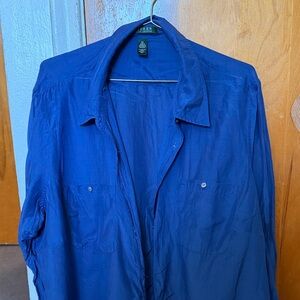 Ralph Lauren Women’s Royal Blue Lightweight Button-Front Shirt